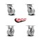 Service Caster 5 Inch V Groove Semi Steel Caster Set with Roller Bearings 2 Swivel 2 Rigid SCC SCC-30CS520-VGR-2-R520-2 - alternate 4